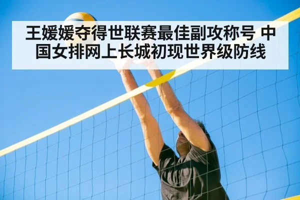 王媛媛夺得世联赛最佳副攻称号 中国女排网上长城初现世界级防线